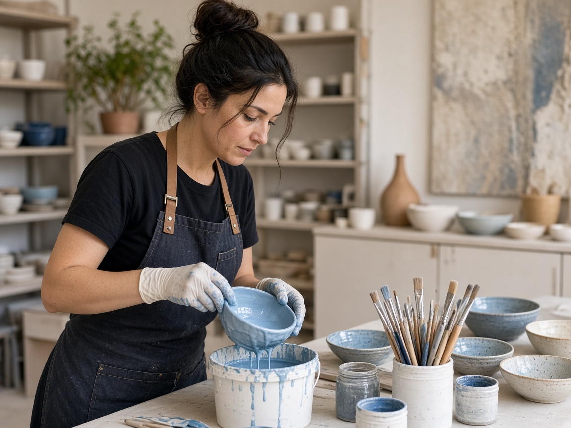 Glaze days at Insercabra Atelier